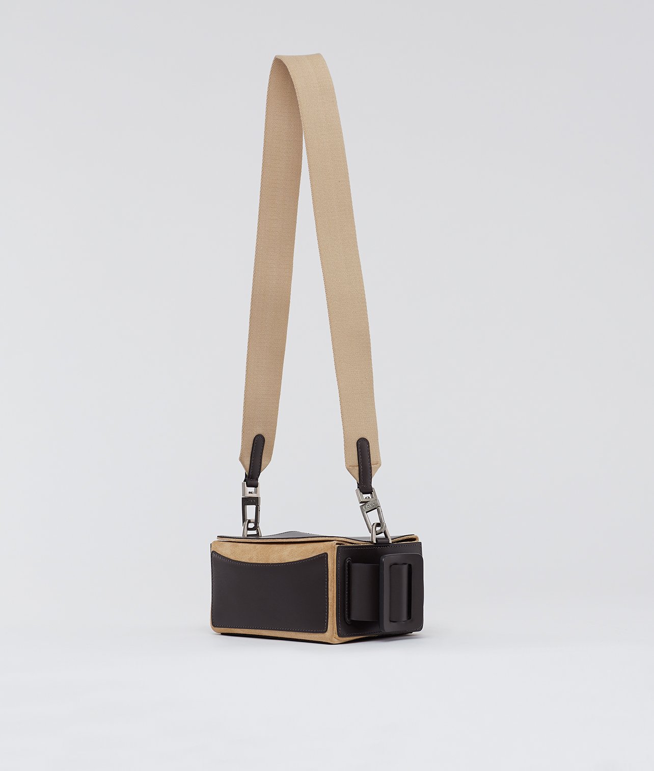 SHOULDER BOX DARK TAUPE/SAFARI/AMBER