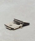 ROMEO WALLET WITH STRAP TWO COLOR PARCHMENT QUICKSILVER